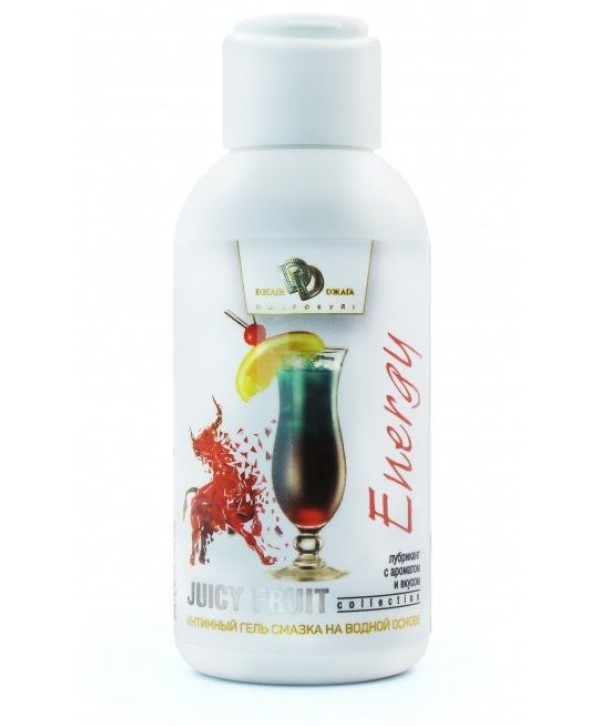 Интимный гель-смазка JUICY FRUIT с ароматом энергетика - 100 мл.