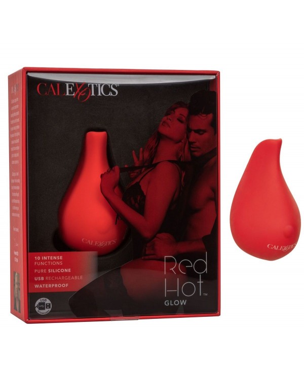 Красный клиторальный вибромассажер Red Hot Glow