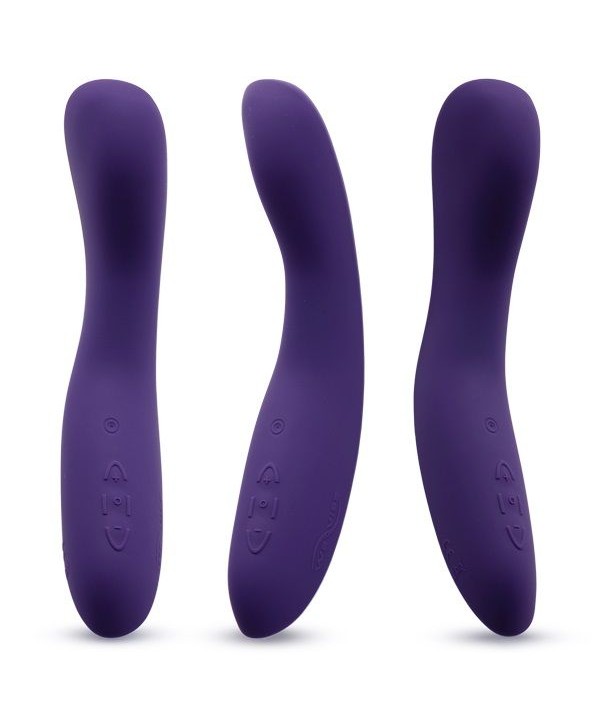 Фиолетовый вибромассажёр We Vibe Rave Purple - 19,3 см.