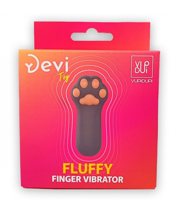 Насадка на палец в форме лапки Finger Vibrator Fluffy
