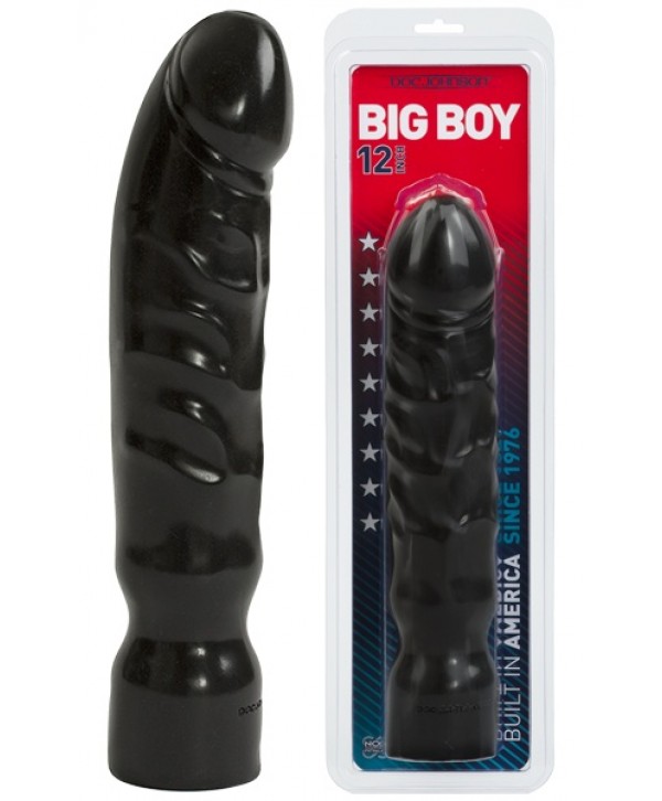 Черный фаллоимитатор-гигант Big Boy - 28,9 см.