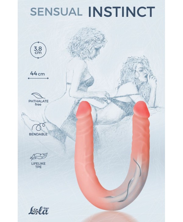 Гнущийся фаллоимитатор Sensual Instinct - 44 см.