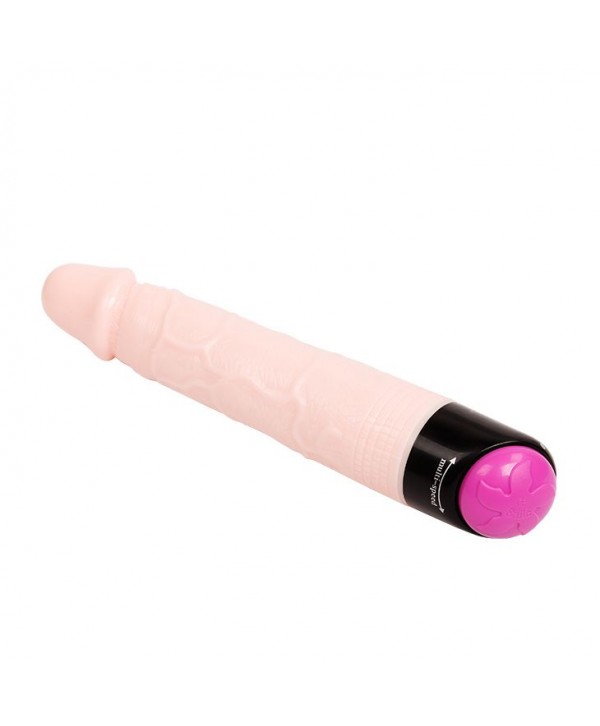 Реалистичный фаллоимитатор с ротацией Realistic Cock Vibe - 23,5 см.