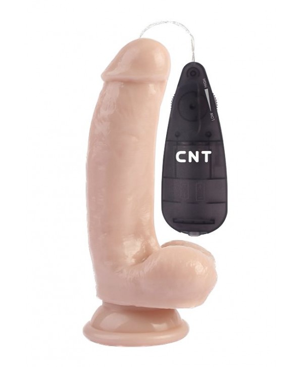 Телесный вибратор-реалистик 6.9 Stud Realistic Dildo - 17,5 см.