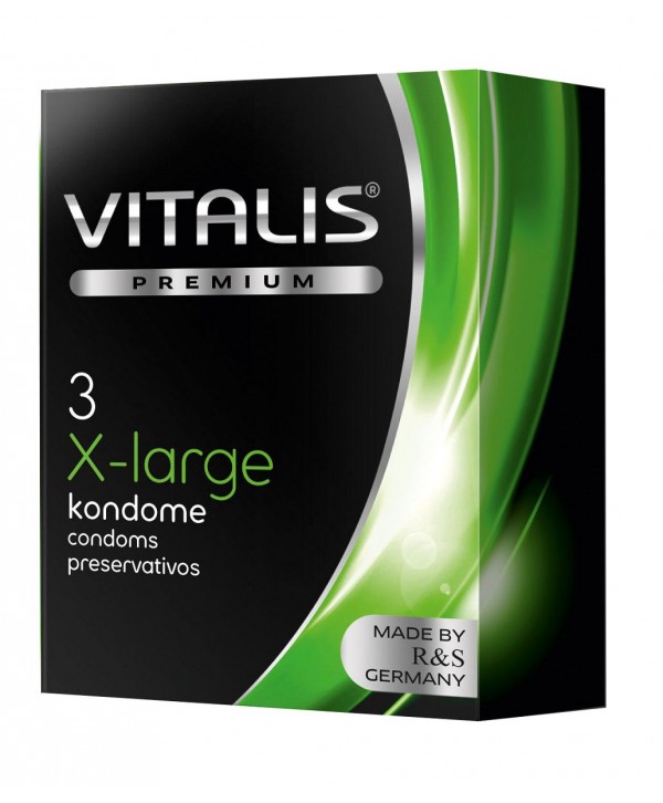 Презервативы увеличенного размера VITALIS PREMIUM x-large - 3 шт.
