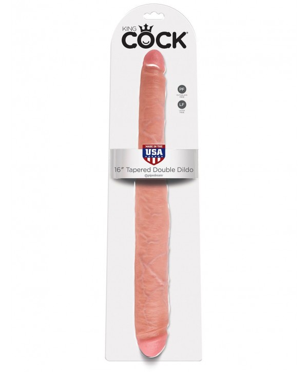 Двусторонний дилдо 16  Tapered Double Dildo - 40,6 см.