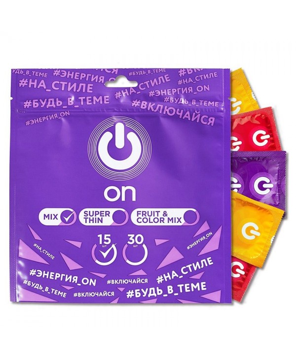 Презервативы ON MIX pack - 15 шт.