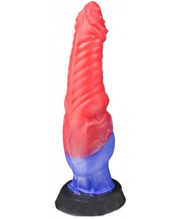 Красно-синий фаллоимитатор  Гиппогриф large  - 27 см.
