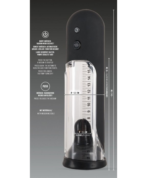Автоматическая вакуумная помпа для пениса Rebel Automatic Pump