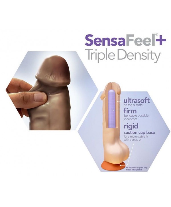 Коричневый фаллоимитатор-реалистик 5 Inch Posable Dildo - 13,9 см.
