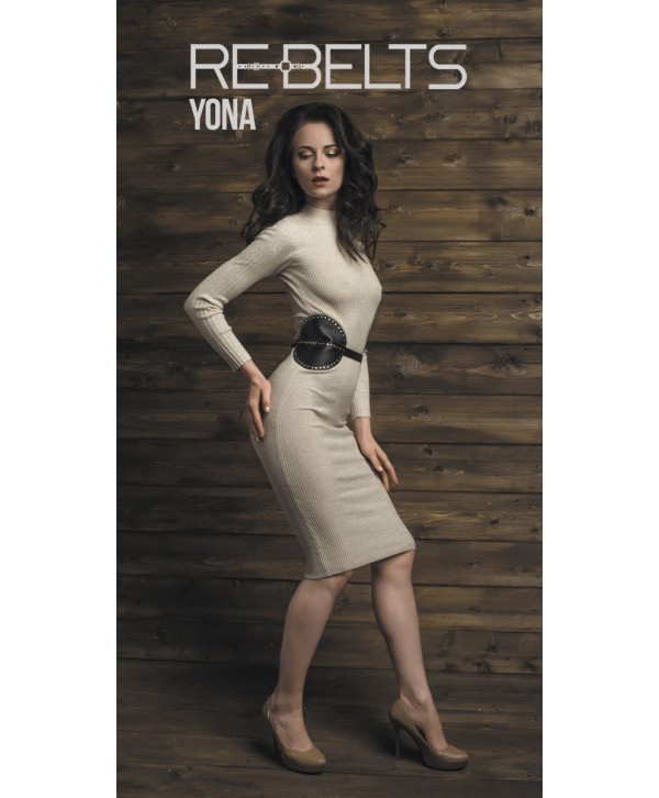 Пояс с клёпками Yona Black 
