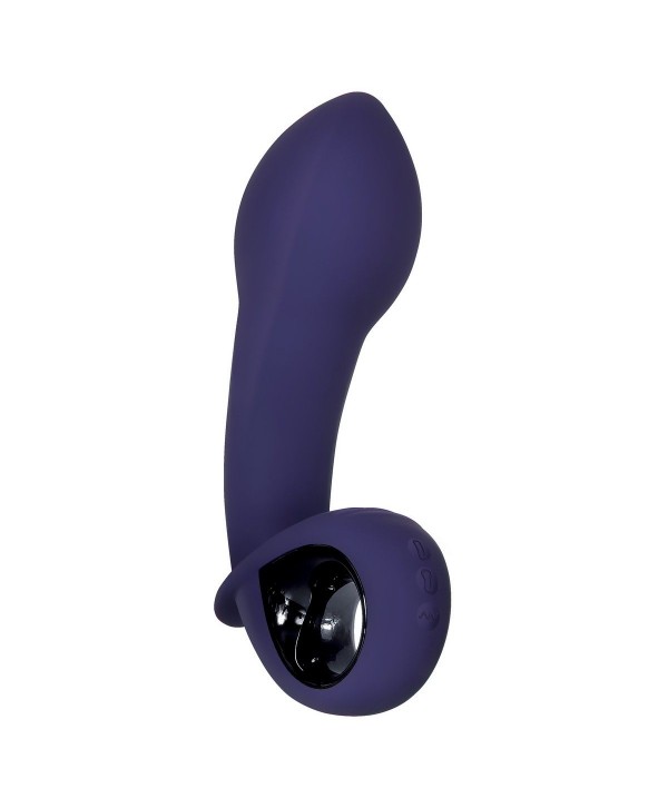 Фиолетовый вибростимулятор зоны G с функцией расширения Inflatable G - 16,5 см.
