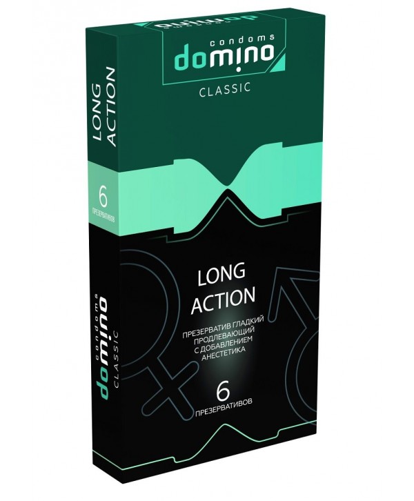 Презервативы с пролонгирующим эффектом DOMINO Classic Long action - 6 шт.