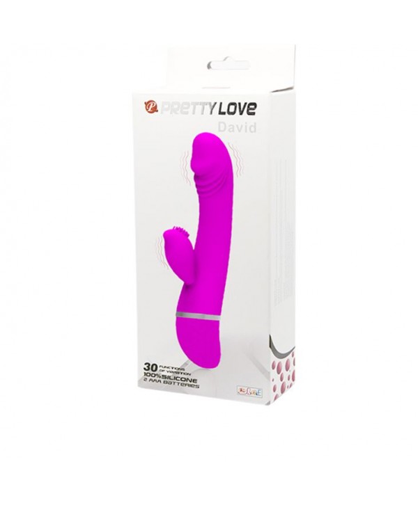 Вибратор Pretty Love David - 18,5 см.