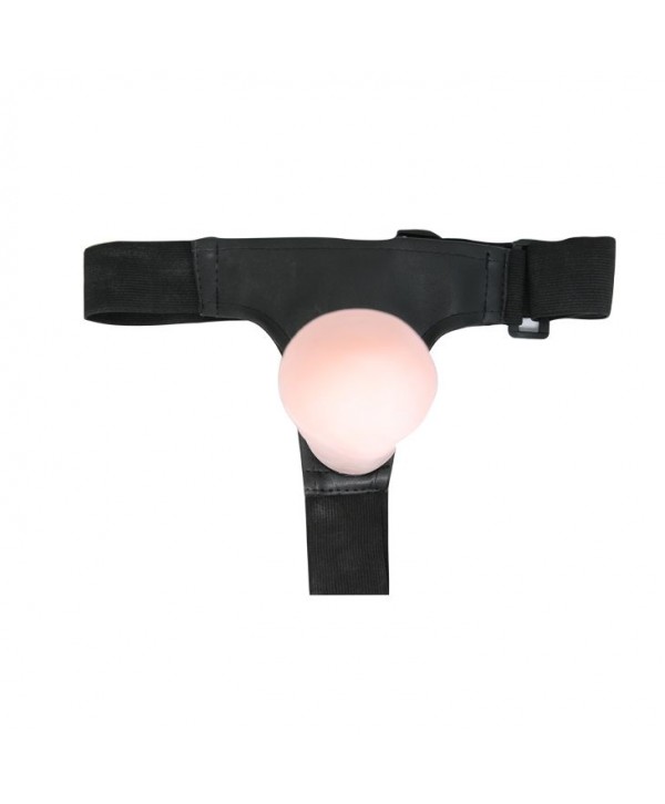 Гибкий фаллоимитатор-реалистик на трусиках Ultra Passionate Harness - 21,5 см.