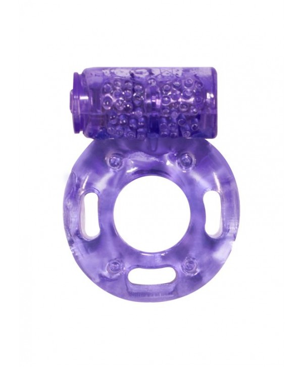 Фиолетовое эрекционное кольцо с вибрацией Rings Axle-pin
