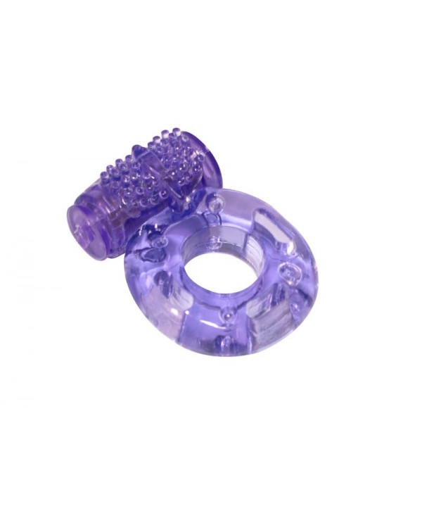 Фиолетовое эрекционное кольцо с вибрацией Rings Axle-pin