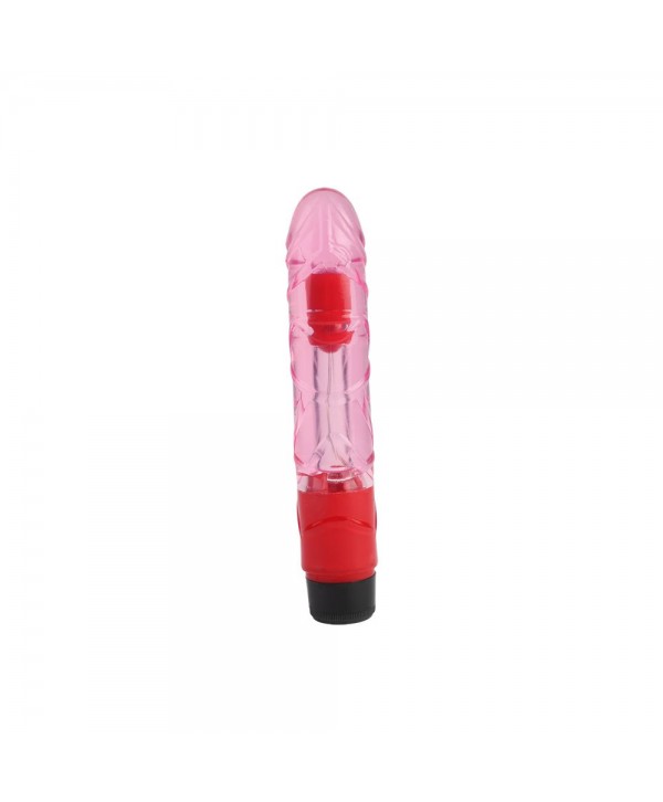 Розовый вибратор-реалистик 9 Inch Realistic Vibe - 22,3 см.