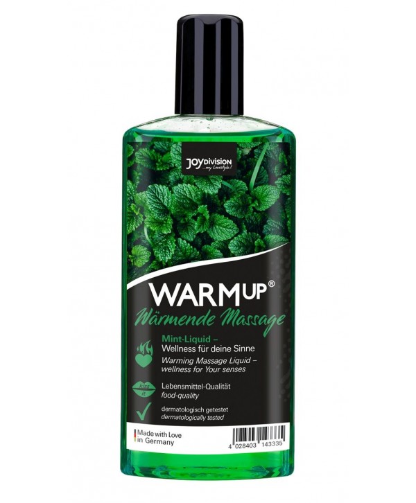 Массажное масло WARMup Mint с ароматом мяты - 150 мл.