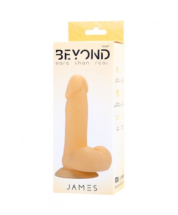 Желтый фаллоимитатор James - 20 см.