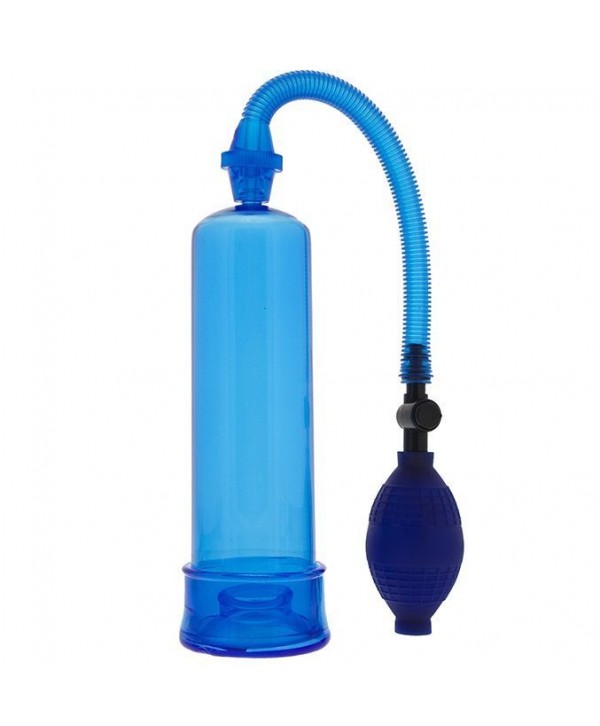 Синяя вакуумная помпа MENZSTUFF PENIS ENLARGER