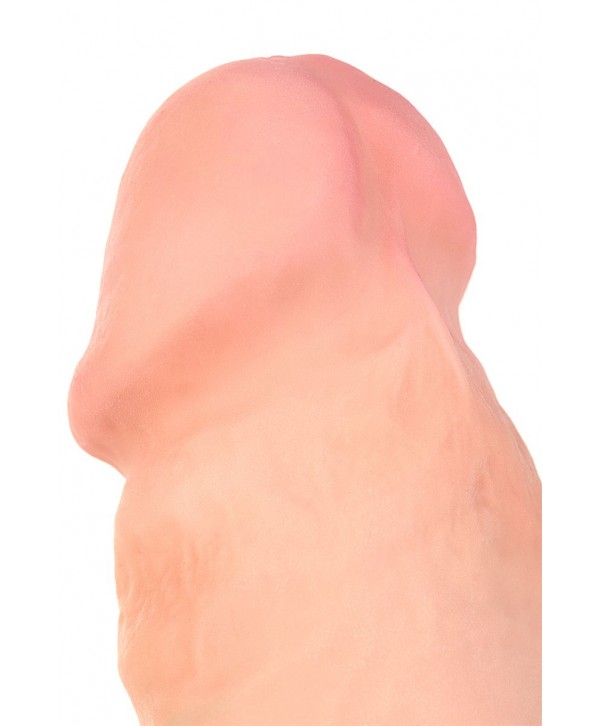 Телесный реалистичный вибратор Elite Vibro - 18,5 см.