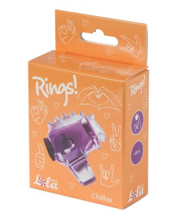 Фиолетовая насадка на палец Rings Chillax