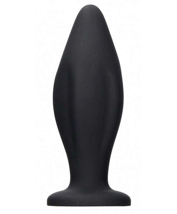 Черная анальная пробка Edgy Butt Plug - 11,4 см.