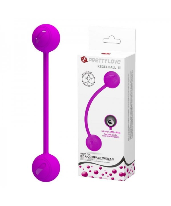 Лиловые вагинальные шарики KEGEL BALL III
