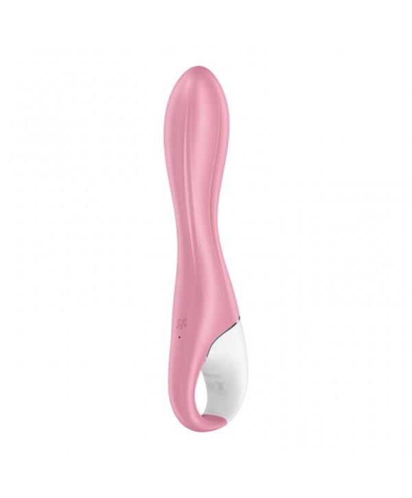 Розовый вибромассажер с функцией расширения Air Pump Vibrator 2 - 20,9 см.