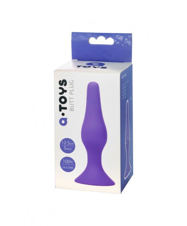 Фиолетовая анальная втулка Toyfa A-toys - 12,5 см.