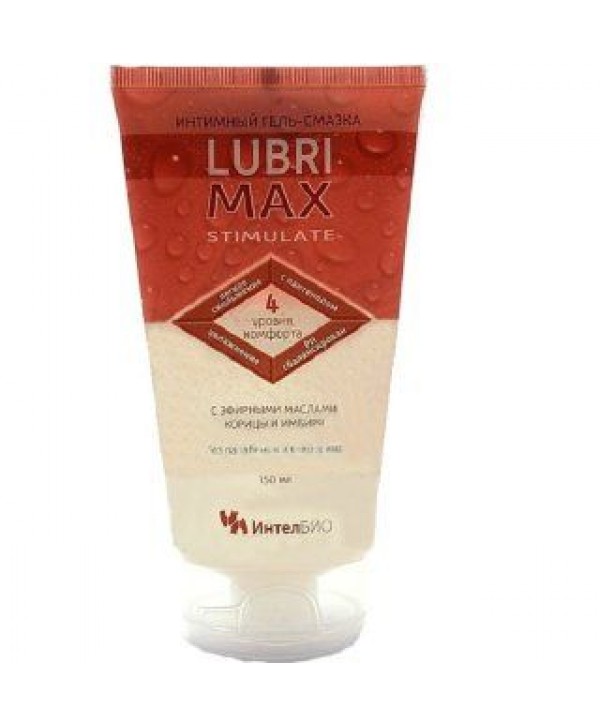 Возбуждающий интимный гель-смазка на водной основе Lubrimax Stimulate - 75 мл.