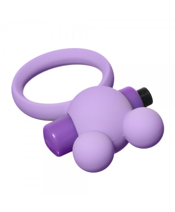 Сиреневое эрекционное виброколечко Emotions Minnie