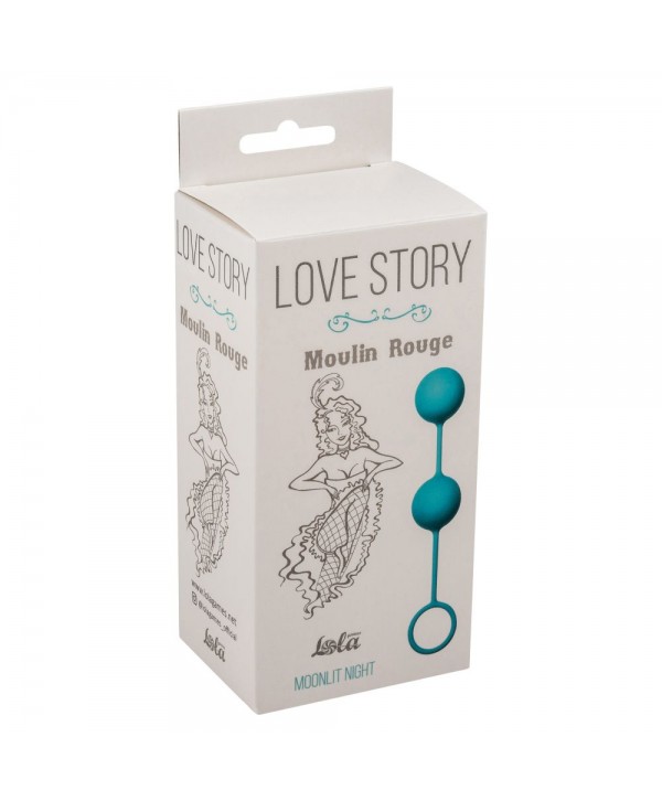 Голубые вагинальные шарики Love Story Moulin Rouge
