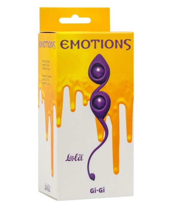 Фиолетовые вагинальные шарики Emotions Gi-Gi