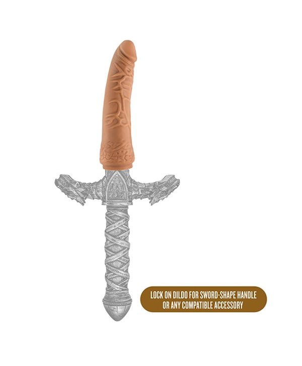 Насадка-фаллоимитатор для трусиков с плугом Realistic 7.5 Inch Lock On Dildo - 19 см.