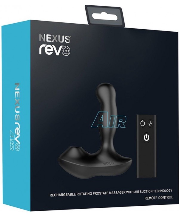 Черный вибратор-ротатор для стимуляции простаты Nexus Revo Air