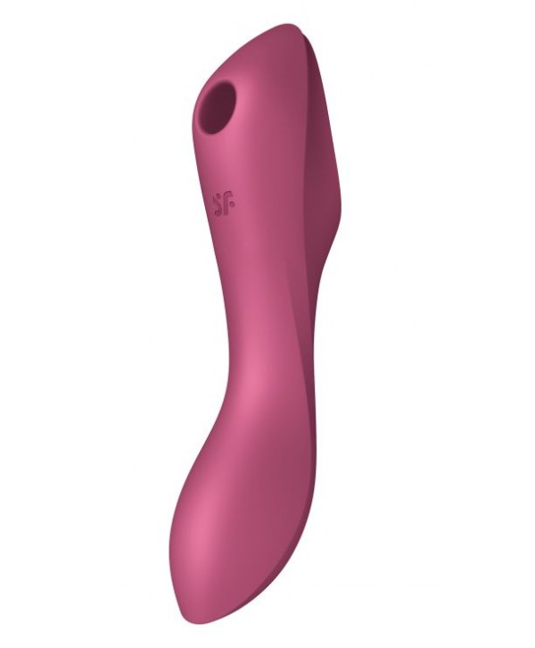 Малиновый вакуум-волновой вибростимулятор Satisfyer Curvy Trinity 3