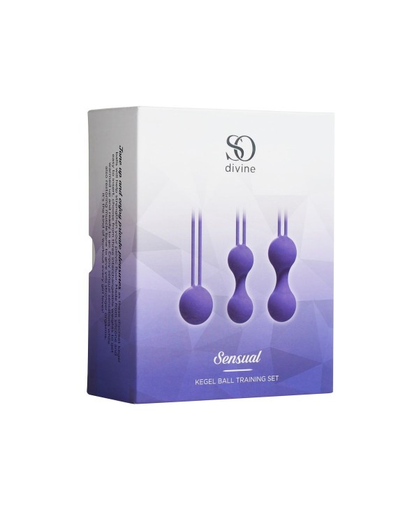 Набор из 3 фиолетовых вагинальных шариков Kegel Training Set