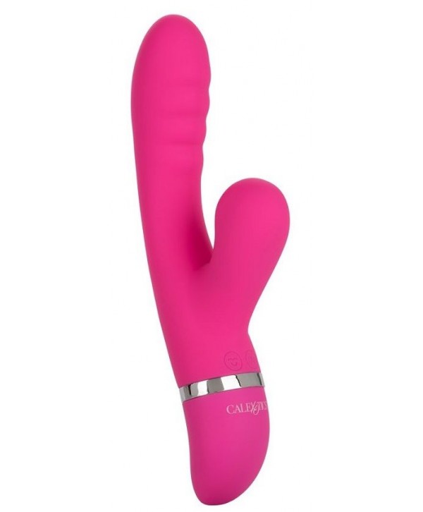 Розовый вибратор-кролик Foreplay Frenzy Pucker с функцией вакуума