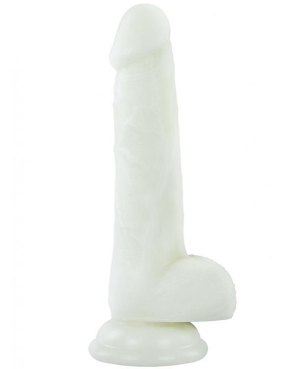 Светящийся в темноте фаллоимитатор 7 Inch Lumino Play Silicone Dildo - 18 см.