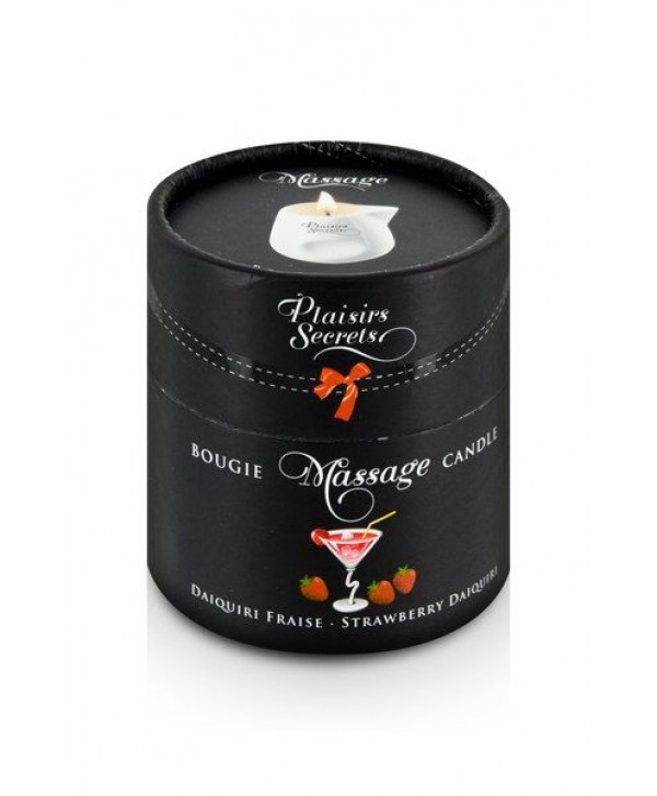 Массажная свеча с ароматом клубничного дайкири Bougie de Massage Daikiri Fraise - 80 мл.