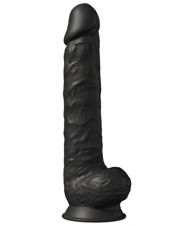 Черный фаллоимитатор-гигант Model 1 - 38 см.