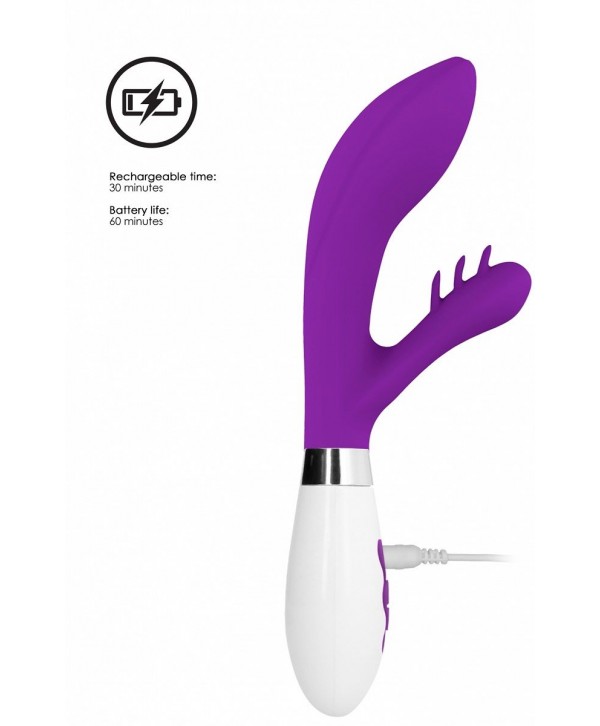 Фиолетовый вибратор-кролик Agave - 23,1 см.