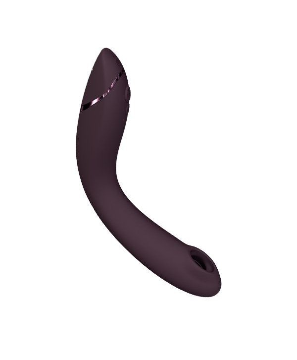 Сливовый стимулятор G-точки Womanizer OG c технологией Pleasure Air и вибрацией - 17,7 см.