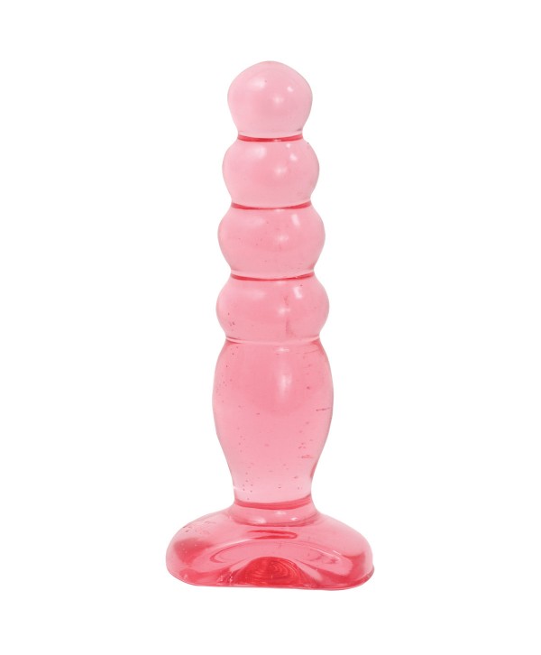 Розовая анальная пробка Crystal Jellies 5  Anal Delight - 14 см.
