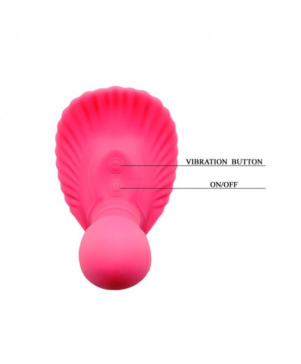 Клиторальный стимулятор с вагинальной пробкой Fancy Clamshell