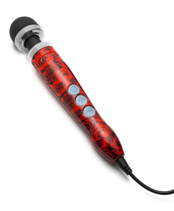Жезловый вибратор Doxy Number 3 с розами - 28 см.