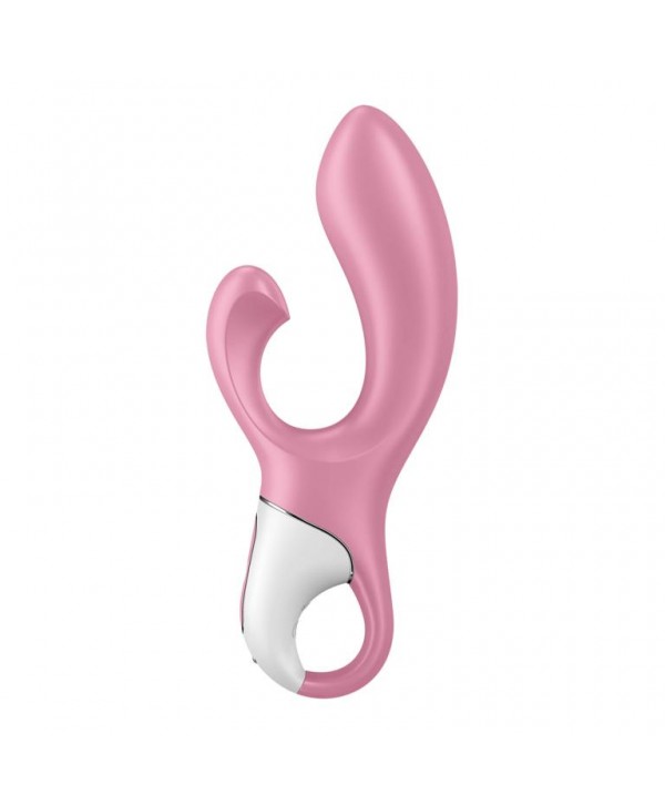 Розовый вибратор-кролик с расширением Air Pump Bunny 2 - 20,4 см.