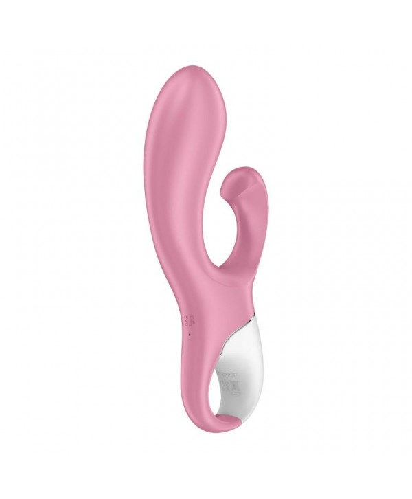 Розовый вибратор-кролик с расширением Air Pump Bunny 2 - 20,4 см.
